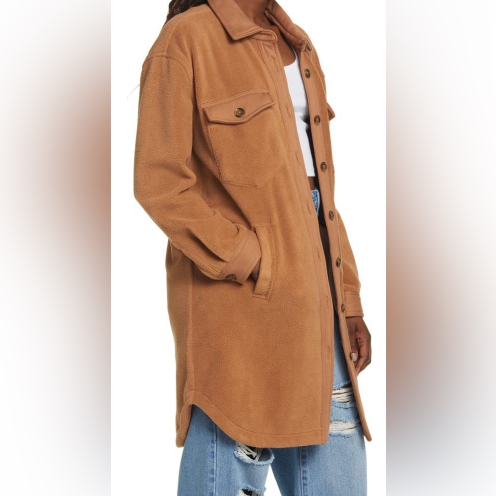 NWT BLANKNYC | Long Fleece Shacket Jacket | Small - Picture 2 of 12